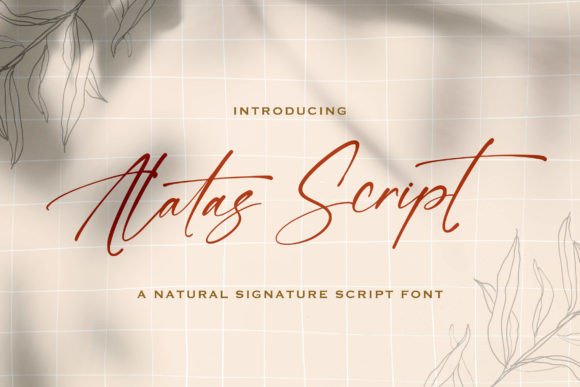 Alatas Script: A Flowing Typeface for Elegant Design