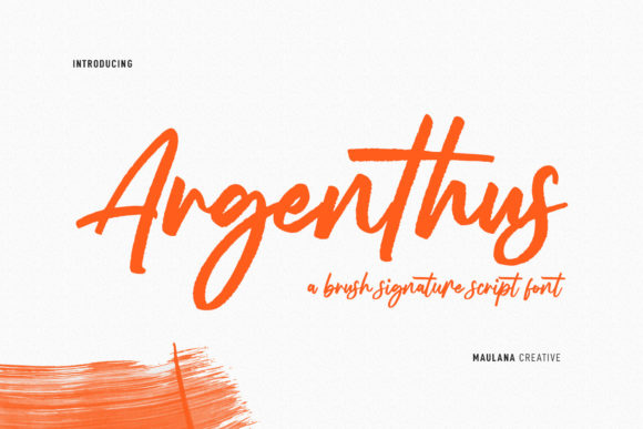 Argenthus Script: A Stylish Font for Campaigns