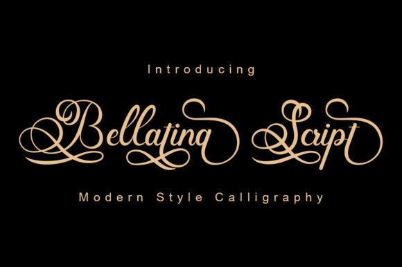 Bellatina Script: A Luxurious Font for Elegant Design
