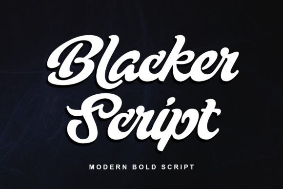 Blacker Script: A Bold, Handcrafted Font