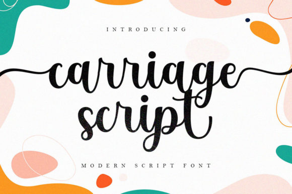 Carriage Script: A Delicate Typeface for Elegant Design