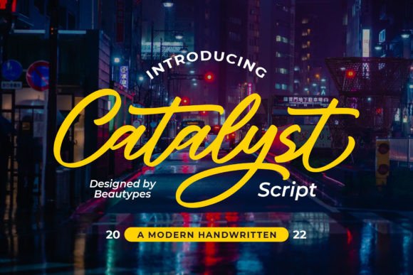 Catalyst Script: A Handwritten Font for Creative Projects