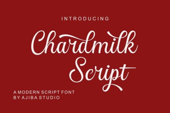 Chardmilk Script: A Stylish Font for Makers