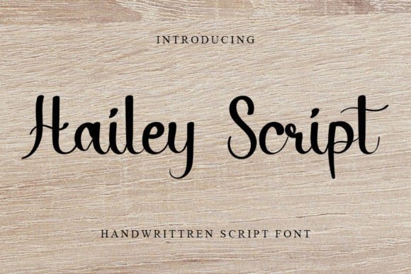 Hailey Script: A Handwritten Font for Editorial Elegance