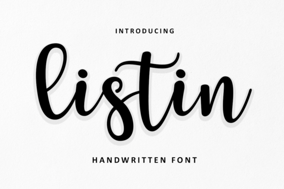 Listin Script: Elegant Handwritten Font