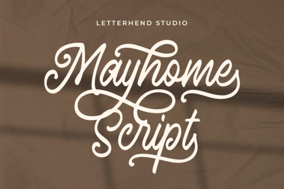 Mayhome Script: A Vintage Font for Creative Makers