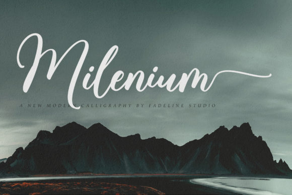 Milenium Script: A Bold Font for Creative Campaigns