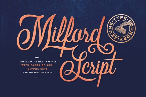 Milford Script: A Font for Creative Campaigns