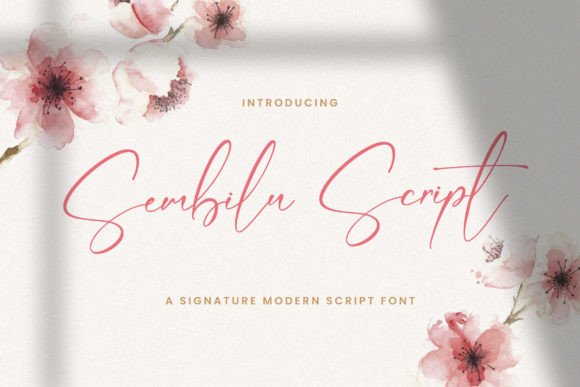 Sembilu Script: Elegant Handwritten Font