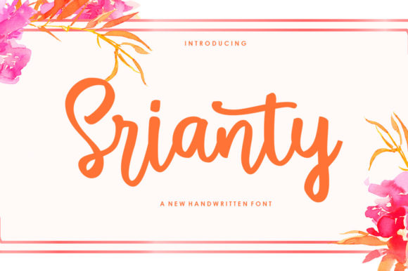 Srianty Script: Elegant Handwritten Font