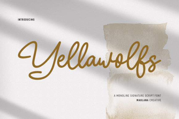 Yellawolfs Script: A Magical Font for Web Design