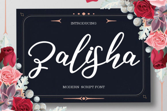 Zalisha Script: Modern Script Font